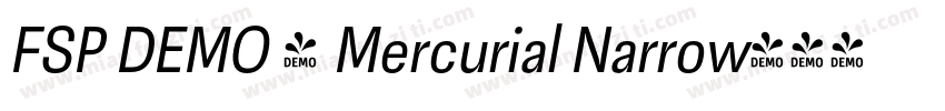 FSP DEMO - Mercurial Narrow字体转换